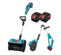 Pelle à Neige sans Fil, souffleuse à Neige électrique alimentée par Batterie, Direction réglable et Poteau télescopique, pour allées, Routes Scolaires, Patio de Ferme