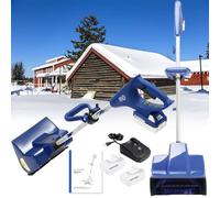 Pelle à neige sans fil, souffleuse à neige électrique alimentée par batterie, distance de projection de 6 m, comprend une batterie lithium-ion et un chargeur rapide