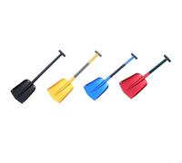 Pelle à neige télescopique en alliage d'aluminium, pliable et réglable de 63 à 82 cm, grattoir à glace léger avec sac de transport pour voiture, camping et jardin, outil robuste (noir)