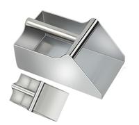 Pelle à nourriture en acier inoxydable - 25 x 14,5 x 12 cm pour machine à glaçons, grains de café, nourriture, bonbons, farine, popcorn, pelle multifonction pour fabrication de bonbons, animaux