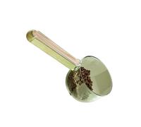 Pelle à nourriture pour chien - Avec poignée en bois - Gobelet doseur pratique pour les besoins des animaux de compagnie - Distributeur de friandises - Outil de nourriture sèche - Accessoire de