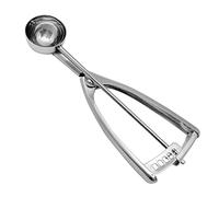 Pelle à pâte à biscuits : 28,3 g. Cuillère en acier inoxydable idéale pour la pâtisserie, la crème glacée, la pâte à biscuits, la cuillère à melon, la pelle à boulettes de viande, outil de ramassage