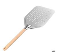 Pelle a Pizza, 12 Pouces 40 x 30cm Pelle a Pizza Perforée Inox, Professionnelle Support de Grande Surface avec Longue Poignée