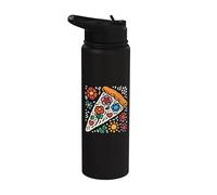 Pelle à pizza - Amateur de pizza florale Stainless Steel Insulated Water Bottle