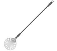 Pelle à pizza avec manche mobile, perforée, ronde, en acier inoxydable, Hendi