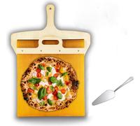 Pelle à pizza avec poignée de ceinture coulissante pour un transfert parfait de la pizza Pala Pizza Scorrevole, ne colle pas facilement, facile à nettoyer, résistant aux hautes températures, facile à