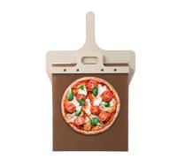 Pelle à pizza coulissante Pelle à pizza glissante Spatule à pizza pour four à pizza Pelle à pizza en bois Palette à pizza avec manche pour fours d'intérieur et d'extérieur