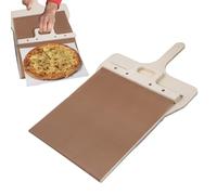Pelle à pizza coulissante,Sliding Pizza Peel avec trous de suspension,Tourne-pizza lisse,Pelle à pizza multifonctionnelle coulissante qui transfère facilement lapizza,passe au lave-vaisselle (1 pièce