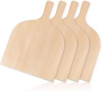 Pelle à Pizza en Bois, Set de 4 Pizza Paddle pour Transférer Pizzas Tartes Pain Gâteau Patisserie