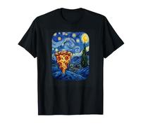 Pelle à Pizza Nuit étoilée Van Gogh Cuisine Italienne Scène T-Shirt