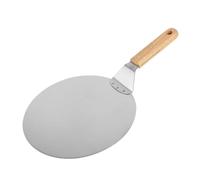 Pelle A Pizza Pelle à pizza avec manche en bois et poignée métal antiadhésive, plaque de transfert, outil for la cuisson du pain maison Pour Pizzas(10 inch)