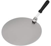 Pelle à pizza, Pelle à pizza, spatule à pizza, ronde en plastique et acier inoxydable(12 inches)