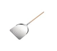 ZiiPa • Pelle À Pizza Perforée Aquila • Acier Inox Alimentaire • Manche Bois Ergonomique • Longue 91 cm • Anti-Résidus Farine • Ustensile Pizza Maison • Four À Pizza Bois et Gaz Piana