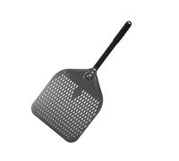 Pelle à pizza perforée de 33 cm avec poignée courte antiadhésive pour four et accessoires de cuisine