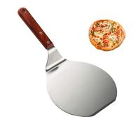 Pelle a Pizza perforée inox Pelle a pizza inox Pelle a pizza perforée Pelle à pizza avec une poignée en bois Pelle a pizza ronde pour Four et Barbecue pour la Cuisson de Pizzas, Pain, plus Stable