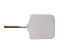 Pelle à Pizza Planche à Pizza aluminium, peut également être utilisée dans un four à pain, large surface (40 x 35 cm) Longueur totale 70 cm.