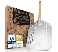 Pelle à pizza professionnelle XXL - En aluminium - Économie d'espace - Poignée en bois - Accessoire indispensable pour les pâtissiers de pizza