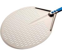 Pelle à pizza ronde perforée en aluminium 33 x 33 cm - L 150 cm | Gi.Metal