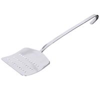 Pelle à poisson, pelle à poisson, pelle à rôtir, acier inoxydable, perforée, longueur 31cm