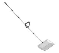 Pelle à poulet pour le nettoyage des excréments de poules - En acier inoxydable - Manche extensible - Poignée ergonomique - Pour le jardin, la ferme, le nettoyage des chiens, chats, chevaux, lapins