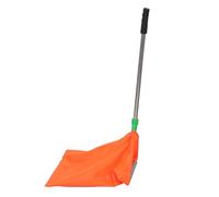 Pelle à Poussière Amovible, Paquet à Déchets Orange Haute Visibilité | Structure Modulaire, Bord Renforcé et Manche Acier Inoxydable, Nettoyage Rapide des Gravillons et Capsules