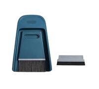 Pelle à poussière de bureau Ensemble de 3 pièces, petit balai, pelle à poussière, Mini outils nettoyage bureau, des ordures, accessoires ménagers(Blue)