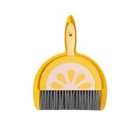 Pelle à poussière de bureau Ensemble de Mini balai et pelle à poussière, brosse nettoyage bureau avec, outil ménager, petite ensemble brosses(Yellow)
