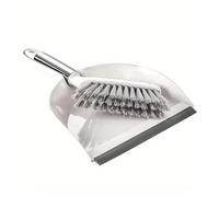 Pelle à poussière de bureau Mini pelle à poussière et ensemble de brosses, balais bureau utiles, balai en plastique, petite, for clavier d'ordinateur(White)