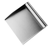 Pelle à Poussière en Acier Inoxydable Argentée Large Bouche | Finition Lisse, Adaptée pour Farine et Aliments, Usage la Cuisine et Établi, pour Ouvriers Agricoles et Entretien