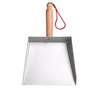 Pelle à poussière en acier inoxydable avec poignée antidérapante, pelle épaisse pour l'élimination des déchets divers environnements, pelle à poussière antidérapante