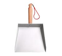 Pelle à poussière en acier inoxydable - Balai à main et pelle à poussière | Pelle à poussière avec poignée | Large pelle à poussière portable pour cuisine, salle de bain, salon, chambre à coucher
