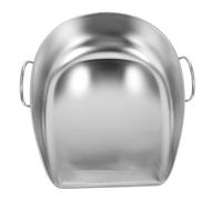 Pelle à poussière en Acier Inoxydable saupoudure Robuste Pelles à poussière Pelle à poussière en INOX Pelle à ordures Pelle à Grains Porte-poussière dépoussiéreur Domestique