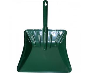 Pelle à poussière en métal laqué vert - manche métallique ROZENBAL
