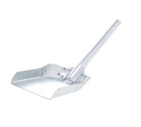 Pelle à poussière en métal - Pelle à Charbon - Pelle à poussière pour Nettoyer et balayer - Pelle pour travaux de rénovation - Pelle à Main (Argent)