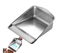 Pelle à poussière en métal - Pelle à Main Robuste avec poignée | Balayeuses métalliques Portables pour Poils d'animaux, planchers de Bois Franc, Camping, Utilisation intérieure et extérieure