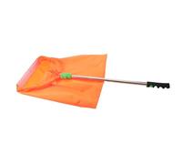 Pelle à Poussière en Tissu Coupe-vent Orange à Large Ouverture | Oxford Renforcé, Structure Démontable, Bord Ajusté, pour Gravier, Bouchons et Équipes de Nettoyage