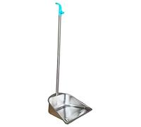 Pelle à poussière à long manche en acier inoxydable robuste de 85,1 cm pour intérieur et extérieur, pelle à poussière debout avec poignée pour la maison, le hall, le bureau, 1 pièce