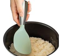 Pelle à Riz | Design Stable Spatule Cuiseur à Riz en Silicone,Accessoire Cuisine Antidérapant Pour Purée Légumes Soupe | Cuisson sur Plan de Travail Batterie de Cuisine