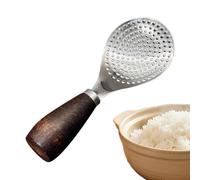 Pelle À Riz,Spatule Debout En Acier Inoxydable Avec Manche En Bois - Grande Cuillère Pelle Pour Cuiseur À Riz,Pour Ustensiles De Cuisine Antiadhésifs Maison Appartement Restaurant