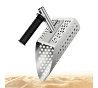 Pelle à sable de plage, outil multifonction en acier inoxydable | Détecteur de métaux | Pelle à sable | Pour adultes, amateurs d'archéologie, étudiants, parc, lac, arrière-cour
