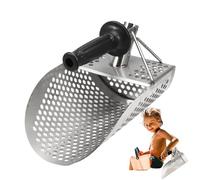 Pelle à sable pour détection des métaux | Pelle à sable en acier inoxydable, pelle à tombe robuste, tamisage rapide