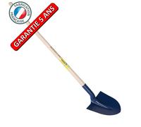 Pelle à terre, fortification 27 cm emmanchée 1,30 m, pour le maçon et le BTP