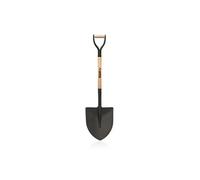 Pelle à tête ronde acier trempé Manche en Bois Poignée ergonomique