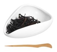 Pelle à thé rétro en porcelaine Chahe, récipient à thé - Ensemble d'aiguilles à thé - Tasse doseuse de grains de café - Cuillère à thé chinoise - Cuillère à thé Kongfu - Outil de présentation de thé -