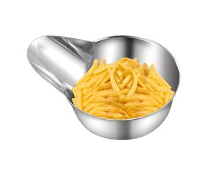Pelle alimentaire - Scoop à main | Spatule d'agitation de cuisson en acier inoxydable Outil de préparation pour les frites sauces Petite cuillère à glace en métal pour la farine de maïs soufflé