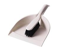 Pelle Balayette Ensemble de petits balais et pelles à poussière, Mini poêle à poussière à main avec brosse de nettoyage for la maison, le bureau, le canapé et le clavier de cuisine(Beige)