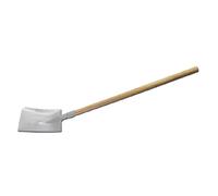 Pelle carrée en Acier Inoxydable 418 x 240 mm avec Manche en Bois, idéale pour Le Jardinage et Les travaux d'excavation.