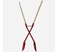 Pelle croisée pour poteaux de bois avec poignée en bois (110-280mm) Tarrière pe