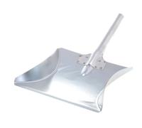 | Pelle de Balayage en métal pour poussières Fines - Pelle à poussière - Balayage à Main - Pelle à Charbon - Pelle de Jardin et de Garage (Argent)