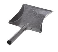 | Pelle de Balayage en métal pour poussières Fines - Pelle à poussière - Balayage à Main - Pelle à Charbon - Pelle de Jardin et de Garage (Gris foncé)